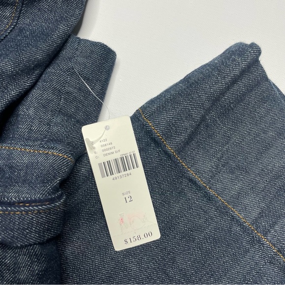 ANTHROPOLOGIE Pilcro Wide Leg Trouser Jumpsuit Denim Letterpress - Picture 8 of 10